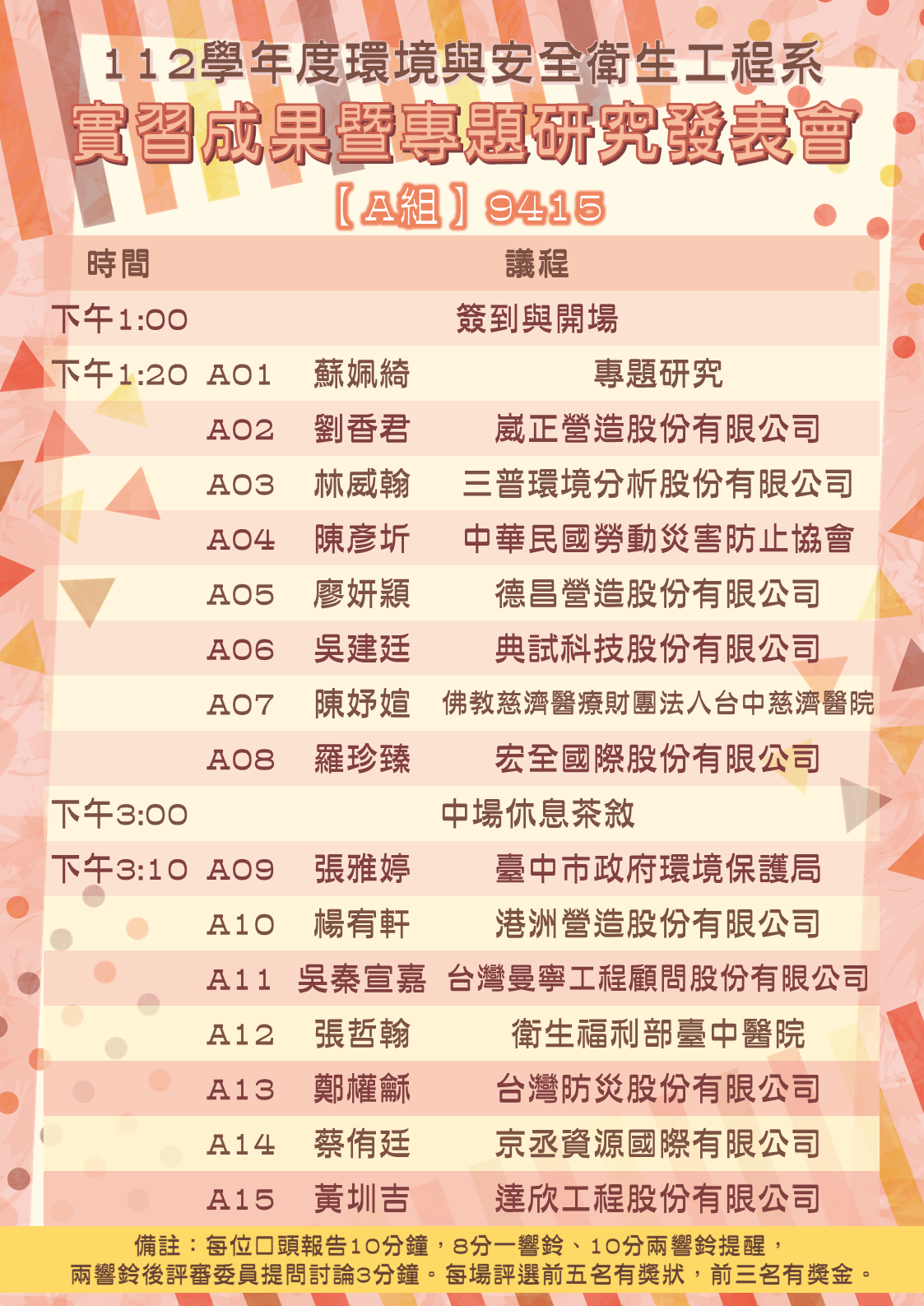 112暑期實習分組海報A-9415